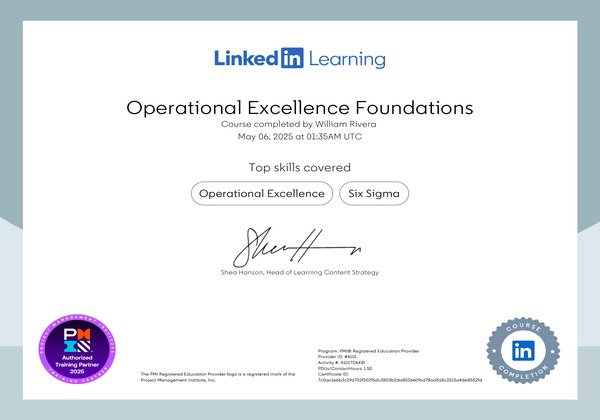 Operational Excellence Foundations