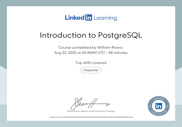 Introduction to PostgreSQL